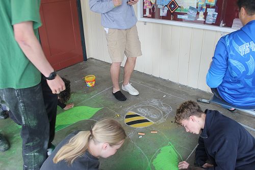 Group efforts with the chalk