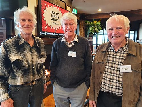 Nick Harnett (1959-1960), Mike Glass (1956-1959) and Peter Coakley (1964-1968)