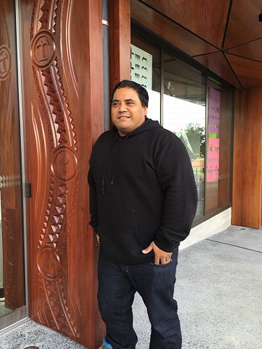 Petelo Esekielu outside Te Oro