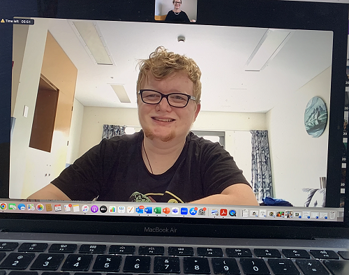 Kyran - Zooming with his RTD Cathryn