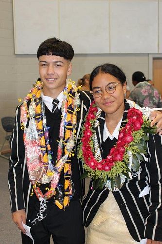 2023 Head Boy Kauri Makiha
and Head Girl Kalisi Fisi’i’ahi.