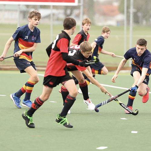 Max Braithwaite and Dan O'Brien on attack.