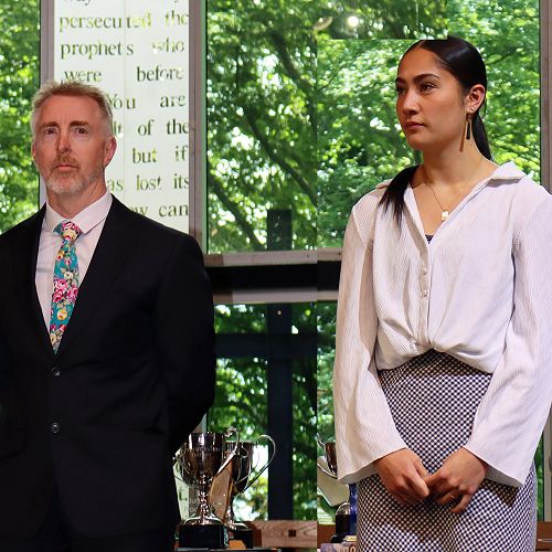 Mr Kelvin Hogg and Whaea Anahia Noble