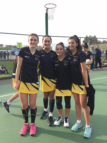 Wellington Black U15 netball team