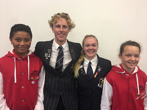 Rico, Russell, Leah and Charlotte - Day 1 of Leadership Week...