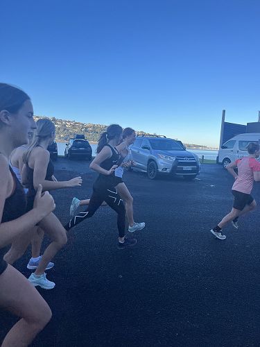 Starting the duathlon