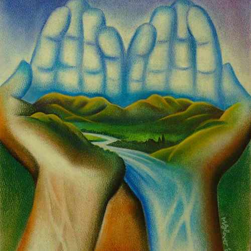 "Hold the Green" by Mike Glover © www.mikegloverart.nz www.imagevault.co.nz