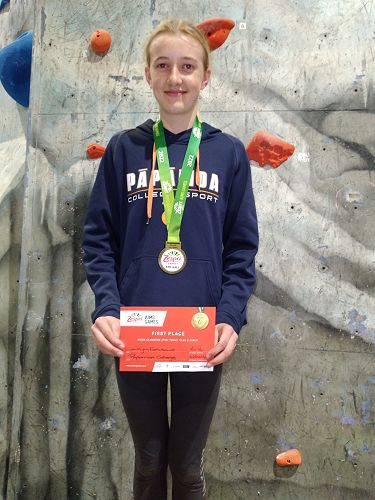 Caitlin Fortescue Gold Medal - Rock Climbing Year 8 Girls