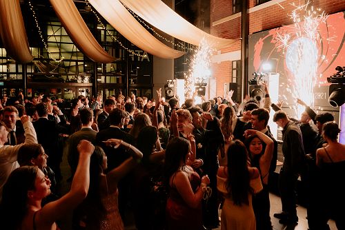 Students dancing at the 2021 Ball