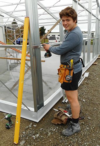 William Ellis on work experience with Nolan Building