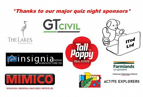 Thanks to our major quiz night sponsors! 
