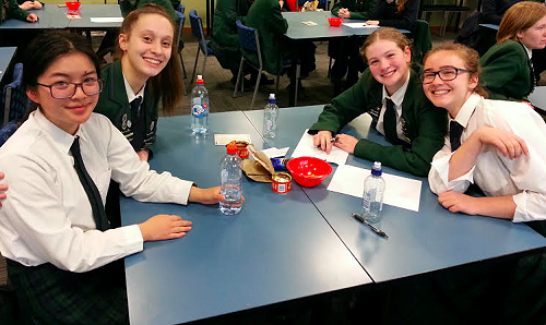 Amelia Chang, Hannah Clarke, Lauren Buttery and Sophie Baron