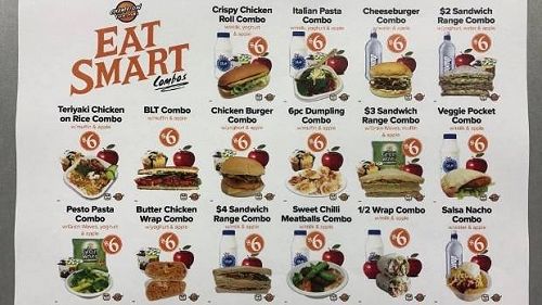 The new and improved Eat Smart menu at Nayland College gets the Heart Foundation's tick of approval 