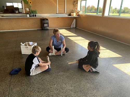 Kit Day Marae Rakau stick game Braden Ingrid Azaeliyah