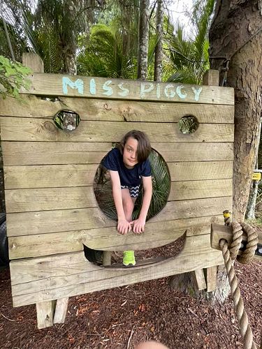 Jake completing the confidence course.