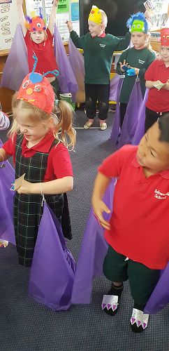 Testing our costumes