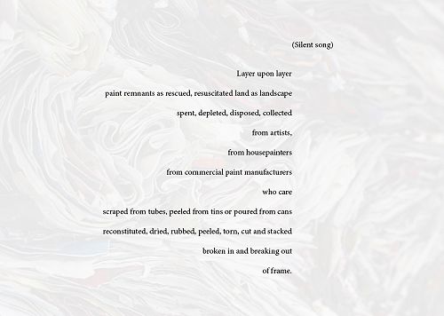 Poem by Carolyn Parton © to accompany "Silent Song" artwork