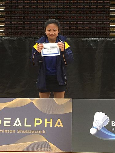 Kate Apolonio, winner of the C Grade at the HBSS Individual Tournament