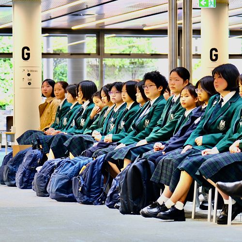 International students being welcomed