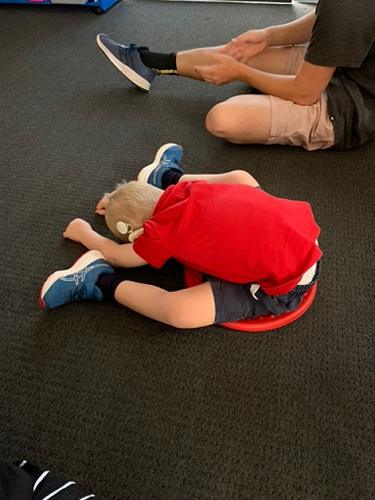Louie from Kea Class trying planking