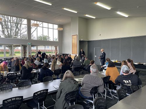 Morning tea for Tihoi Intake 2022/2 parents