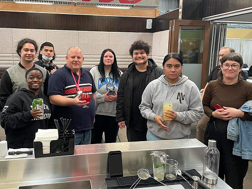 Students visiting a Hospitality Course Provider