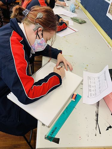 Lily
creating a project in art.