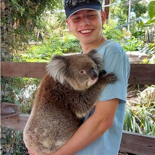 Laurens with Koala