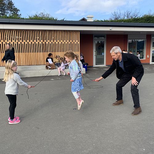 Lunchtime fun with Mr Reid