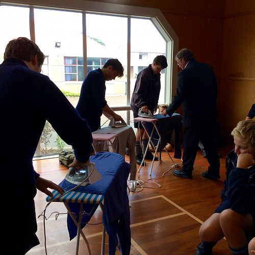 Good Man programme teaches ironing to Year 10s.