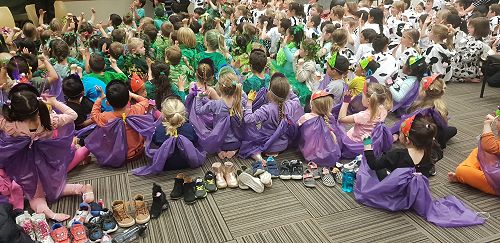 In the Green Room - before the production