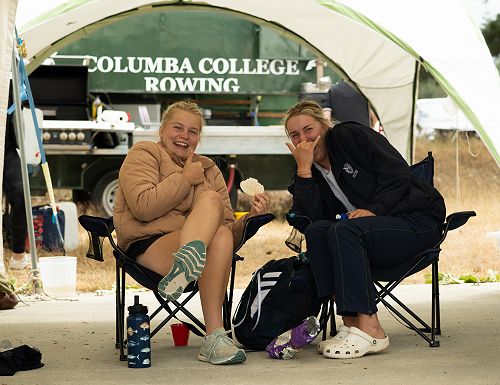 Chillin' in the tent