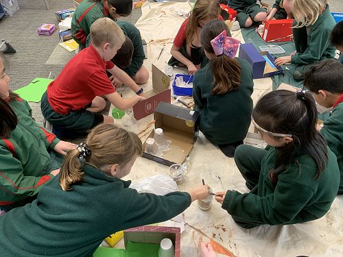 Creating dioramas of a Maori Legend