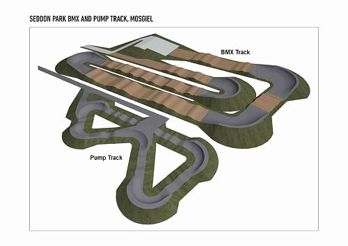 Concept design for the new BMX Pump Track at Seddon Park