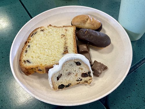 A plate featuring just some of the 13 desserts