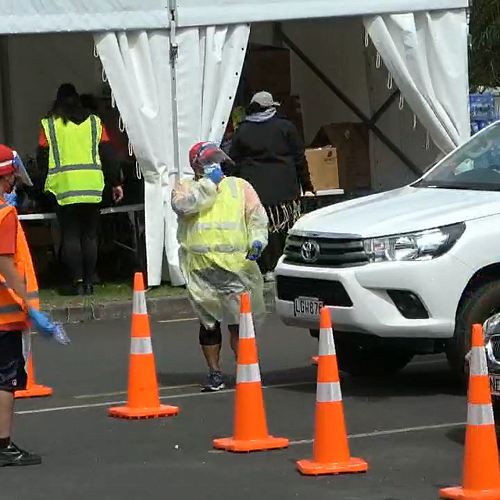 Vaccination: One of the Vahefonua Vax centres in
Mangere, Auckland earlier in the year. 