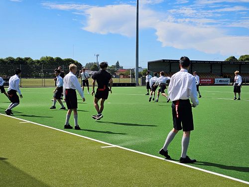 Rio Kosemura in the centre of the action on orientation day.
