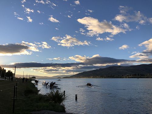 First race of the day - 7:55am at Lake Ruataniwha