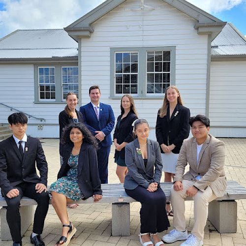 Back row - Katelyn Forward, Marius Baker, Mickey James, Kendall BindonFront row - Sumin Lee, Snigdha Tewary, Paige Cresswell, Marl Garcia