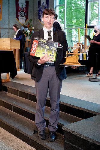 Joshua Hurst (Year 12) places first in Level 3 construction, second in engineering and also receives the St Paul's Graphics and Technology Department Waikato Masters Award