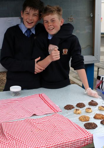 Cameron Smith and Alex McCorkindale ... selling magic cookies