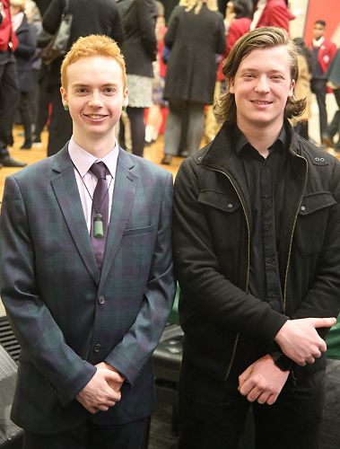 Tobias Devereux, Riley Mortimer - Scholarship students