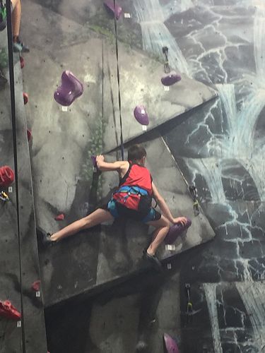 Connor successfully negotiating the tricky move