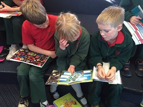 Buddy reading with Room 20 was a great leadership opportunity for us