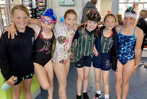 Some very delighted faces after completing the triathlon