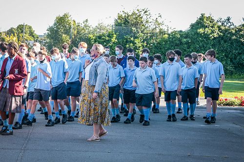 Mrs Lindsay with our manuhiri