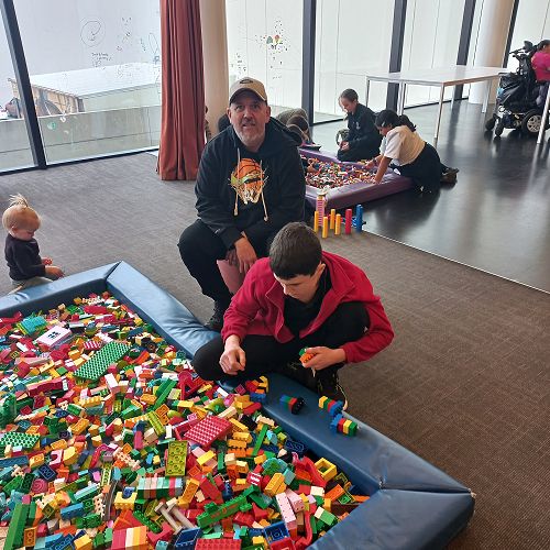 Jacob in Lego heaven!