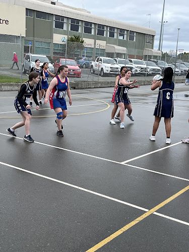 9B team Lily Bennett (GS), Grace McClelland (WA), Poppy Radford (GA) and Ellen Tatafu (C )