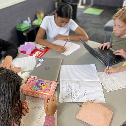 Mōhio students engaged in their mahi