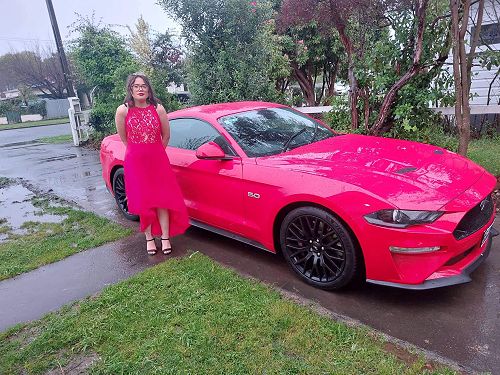 Lizzy on her way to the Solway College Ball